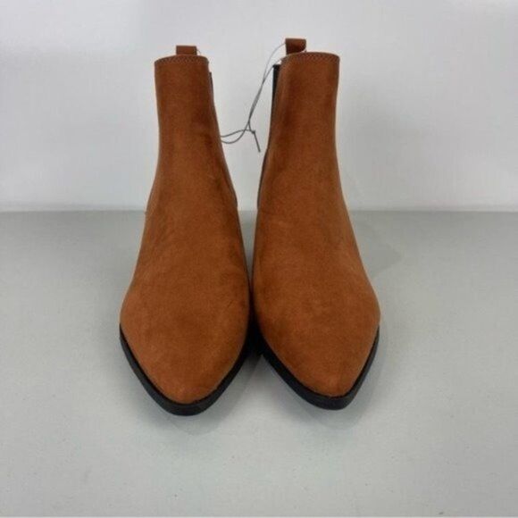 NEW A New Day Gwen Cognac Point Toe Heeled Ankle Boots Women's Size 9 - Picture 5 of 8